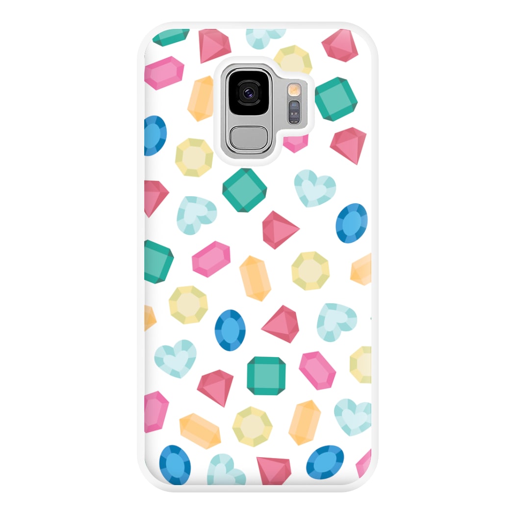 Cartoon Multicoloured Gems Pattern Phone Case for Galaxy S9 Plus