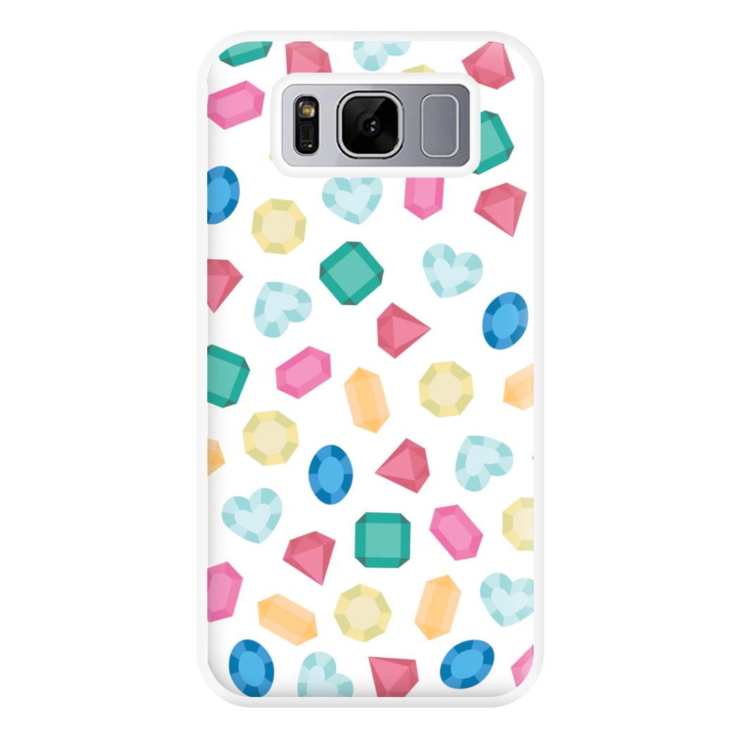 Cartoon Multicoloured Gems Pattern Phone Case for Galaxy S8 Plus