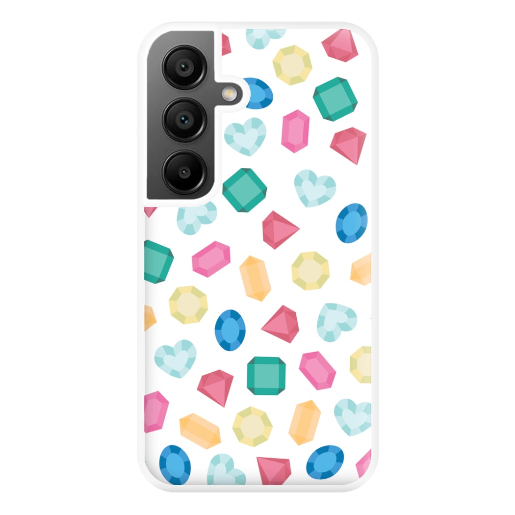 Cartoon Multicoloured Gems Pattern Phone Case for Galaxy A56