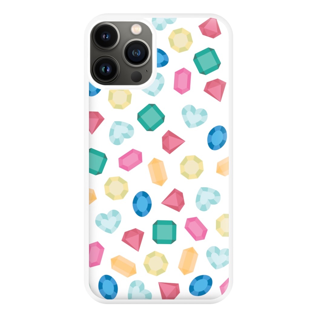 Cartoon Multicoloured Gems Pattern Phone Case for iPhone 11 Pro Max