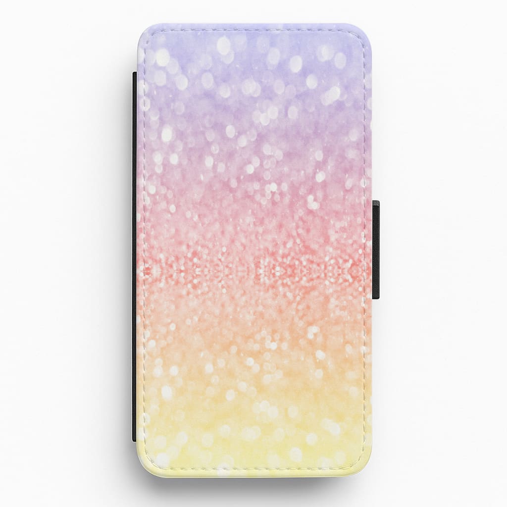 Glitter Splash Flip / Wallet Phone Case