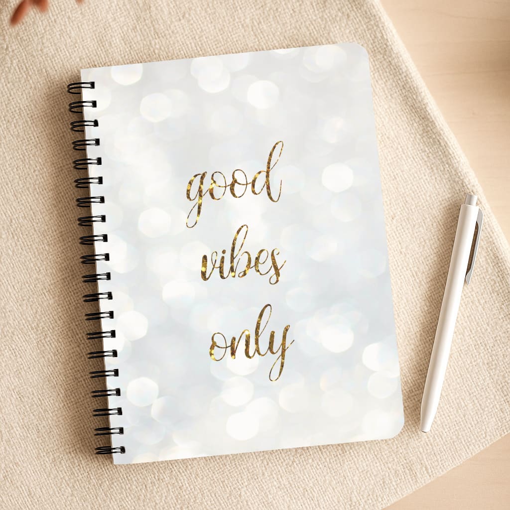 Good Vibes Only - Glittery Notepad