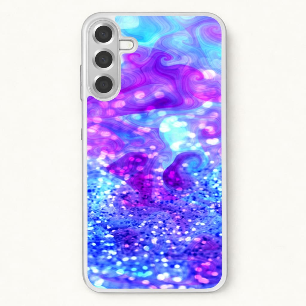 Glitter Swirl, Tumblr Stlye Phone Case for Galaxy A37