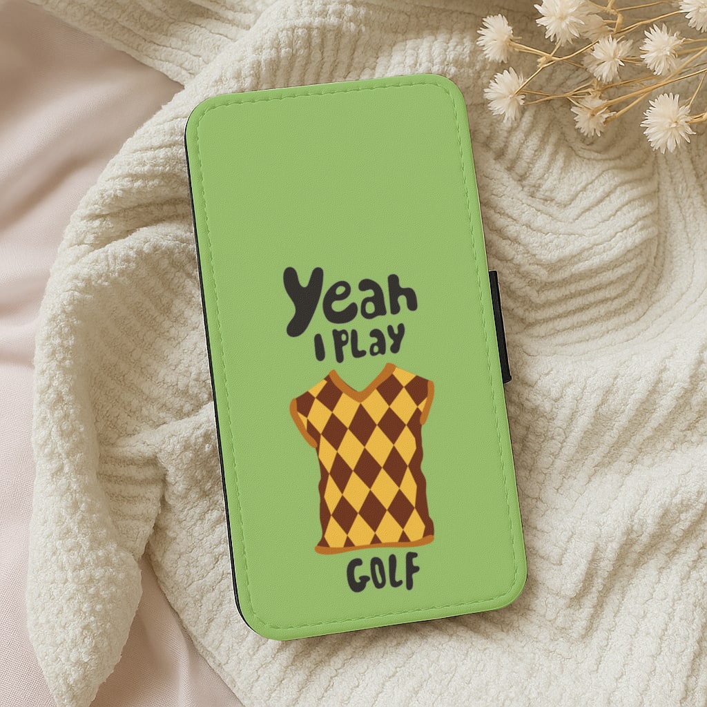 Yeah I play golf - Golf Wallet Phone Case