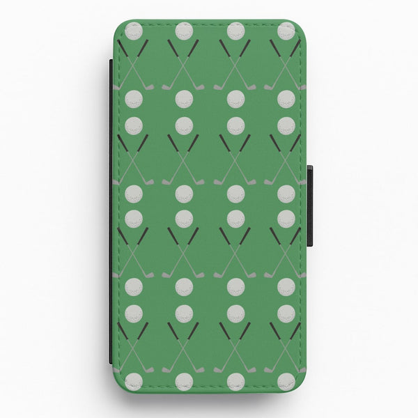 Golf clubs Flip / Wallet Phone Case