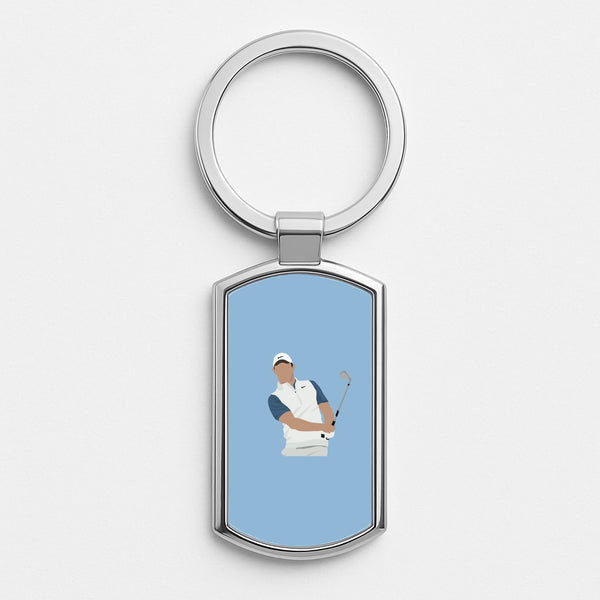 Mcllroy - Golf Silver Keyring