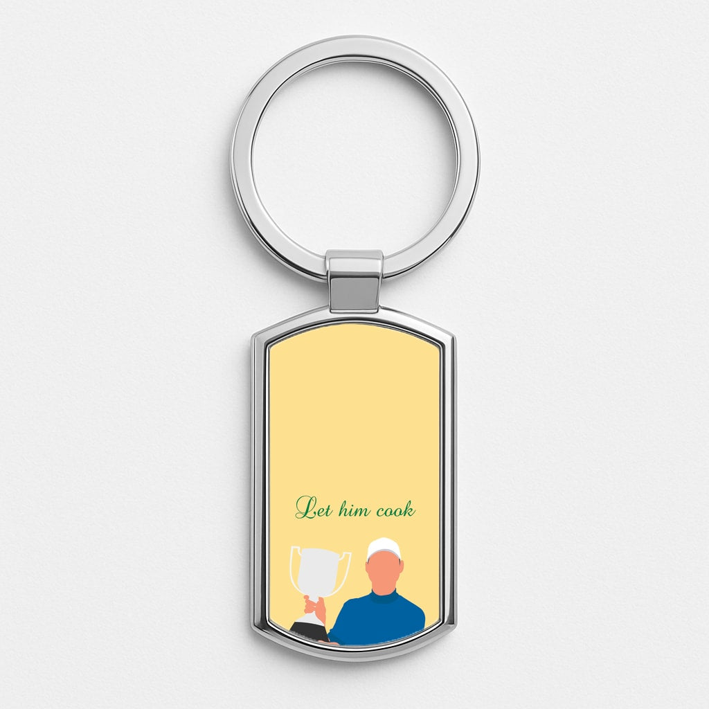 Let Him Cook Silver Keyring