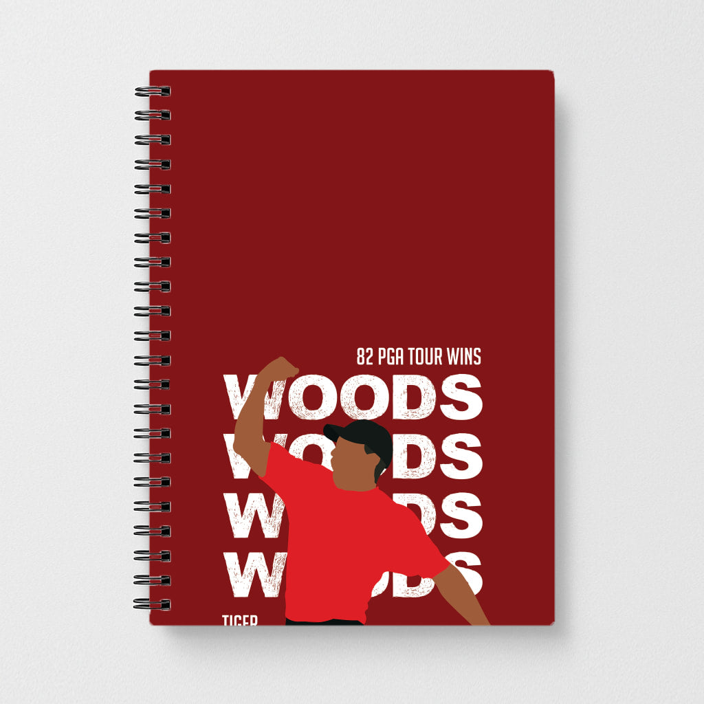 Woods Dark Red Notebook