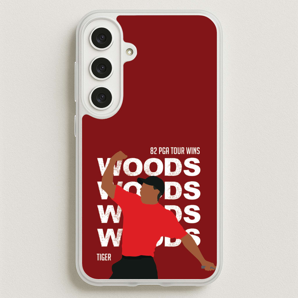Woods Dark Red Phone Case for Galaxy S25FE