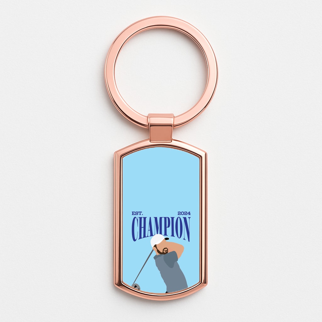 Schauffele Champion 2024 Rose Gold Keyring