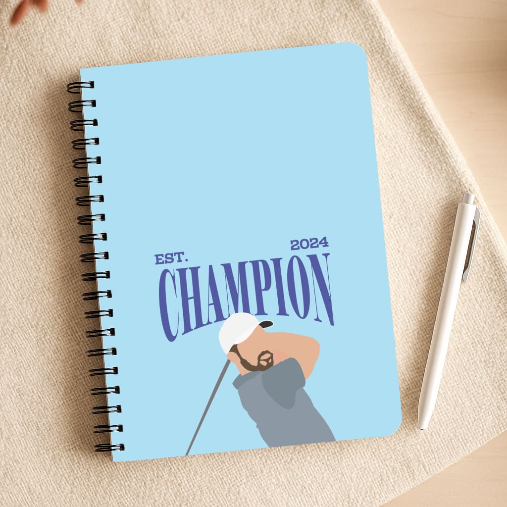 Schauffele Champion 2024 Notepad