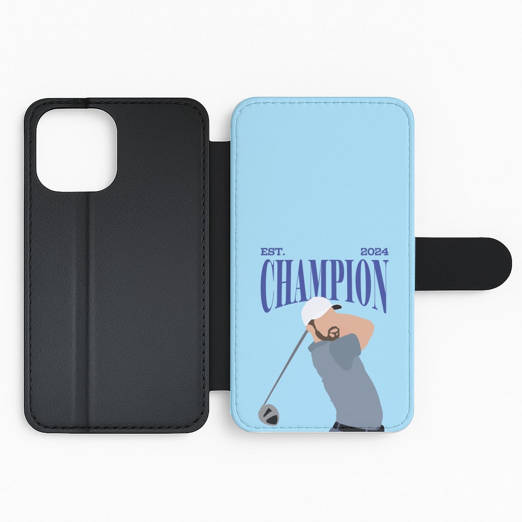Schauffele Champion 2024 Flip Phone Case