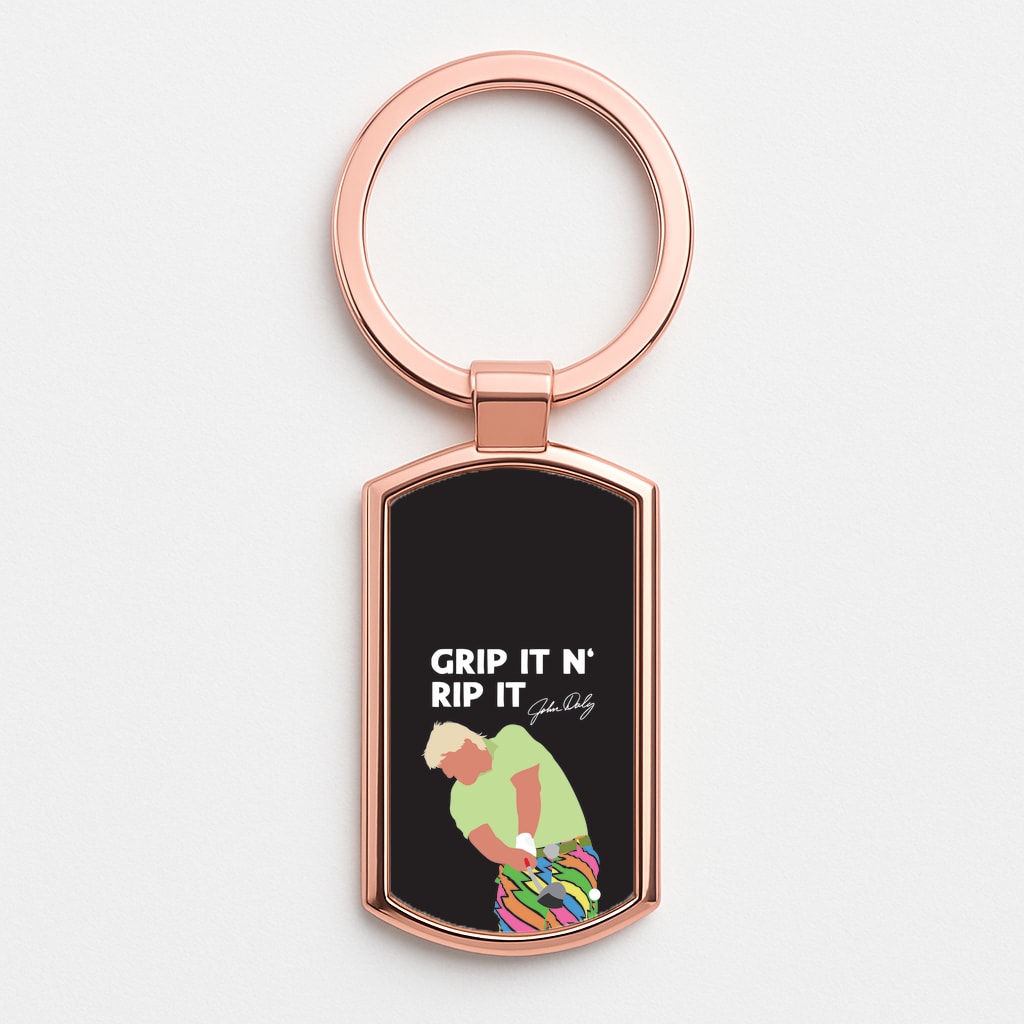 Grip It N Rip It Rose Gold Keyring