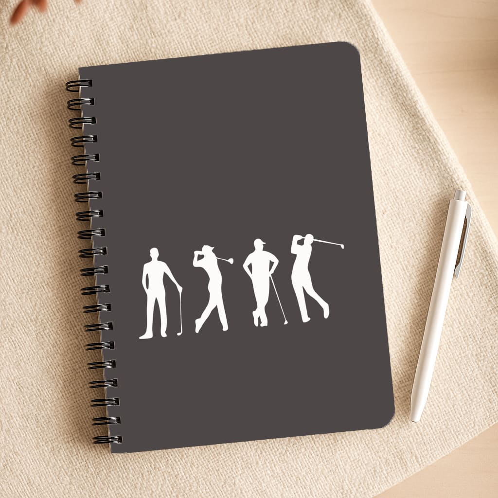 Golf Silhouettes Notepad