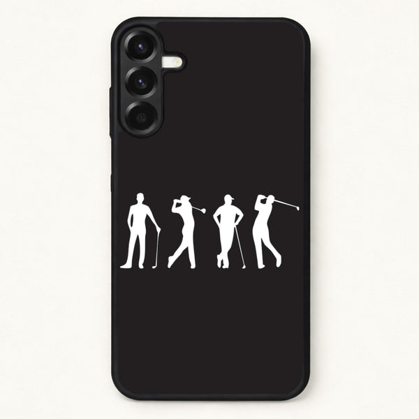 Golf Silhouettes Phone Case for Galaxy A17
