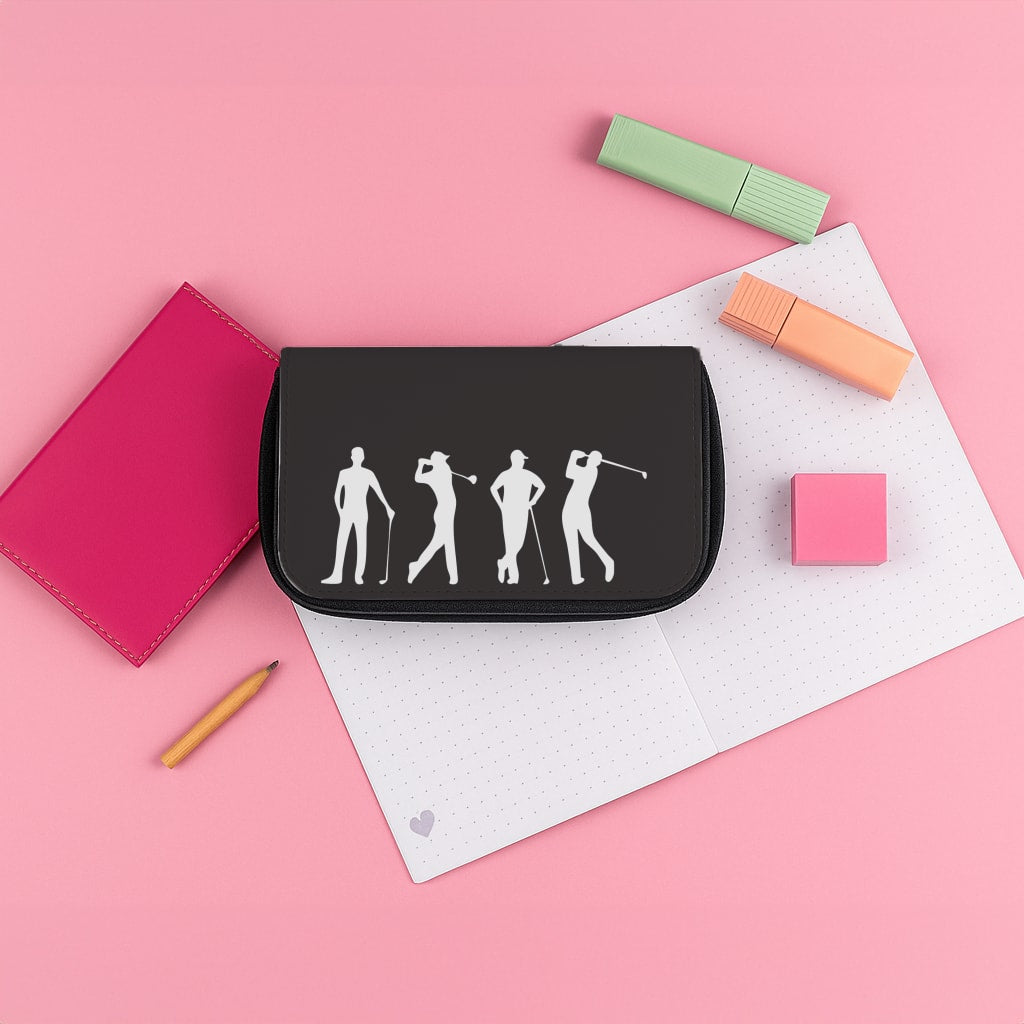 Golf Silhouettes Pencil Case
