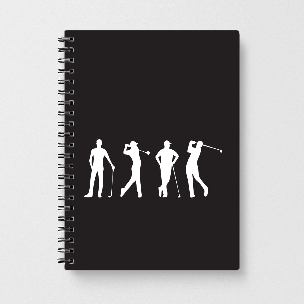 Golf Silhouettes Notebook