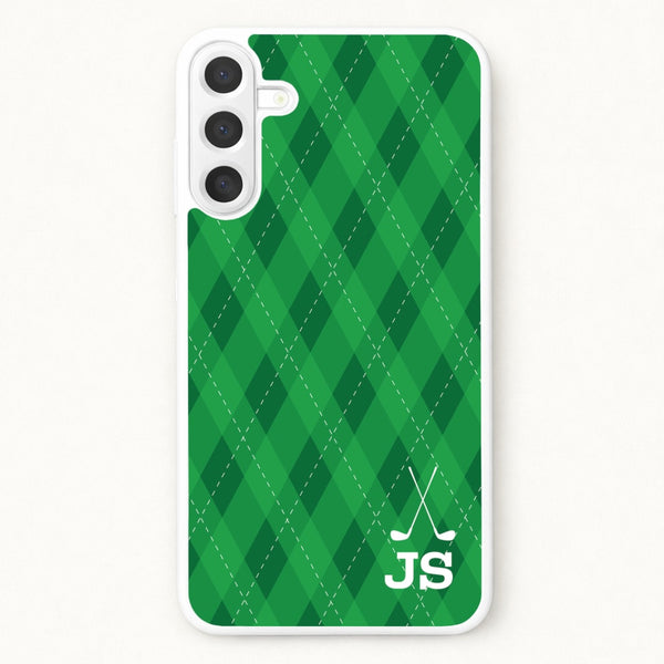 Personalised Golf Pattern Phone Case for Galaxy A57