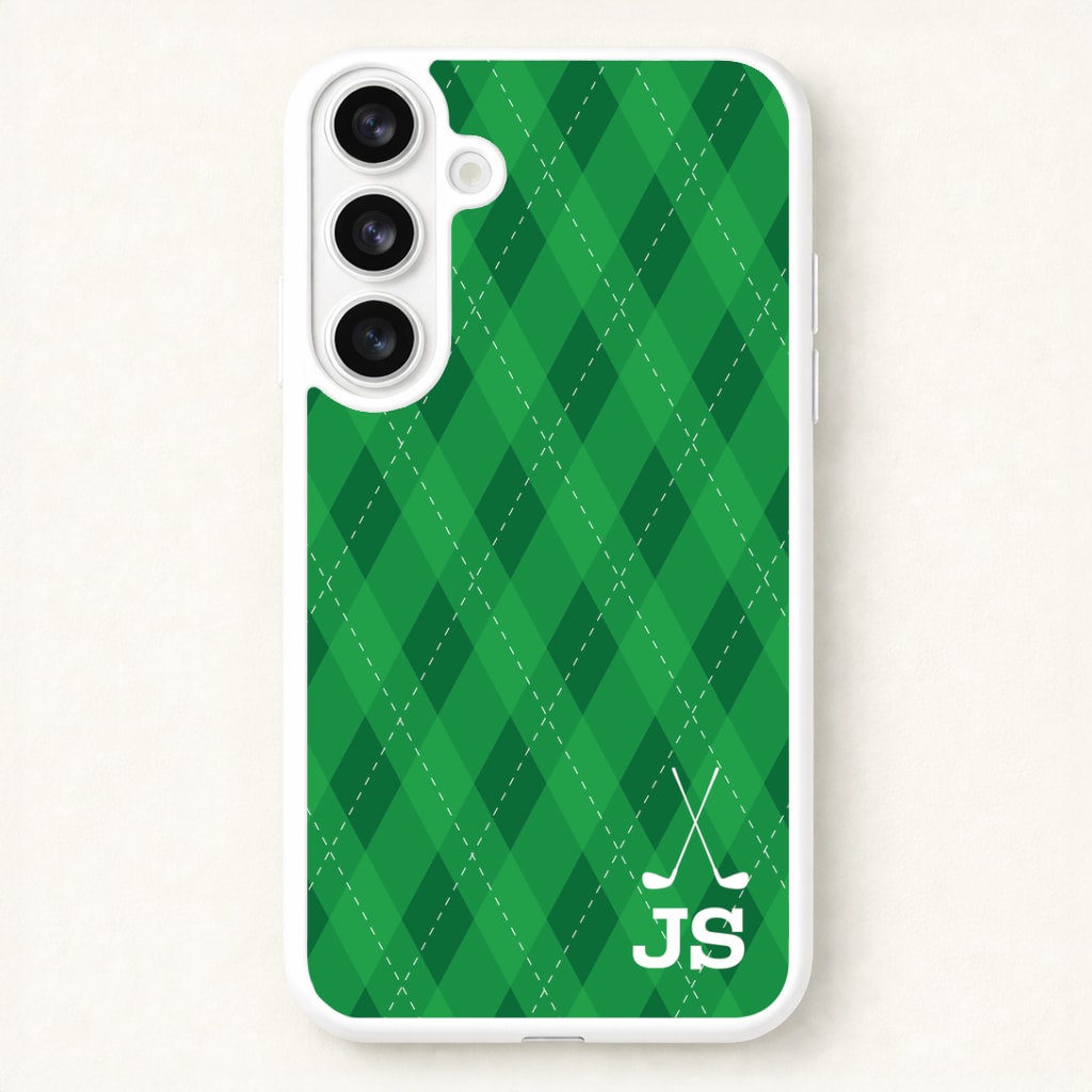 Personalised Golf Pattern Phone Case for Galaxy S26 Plus