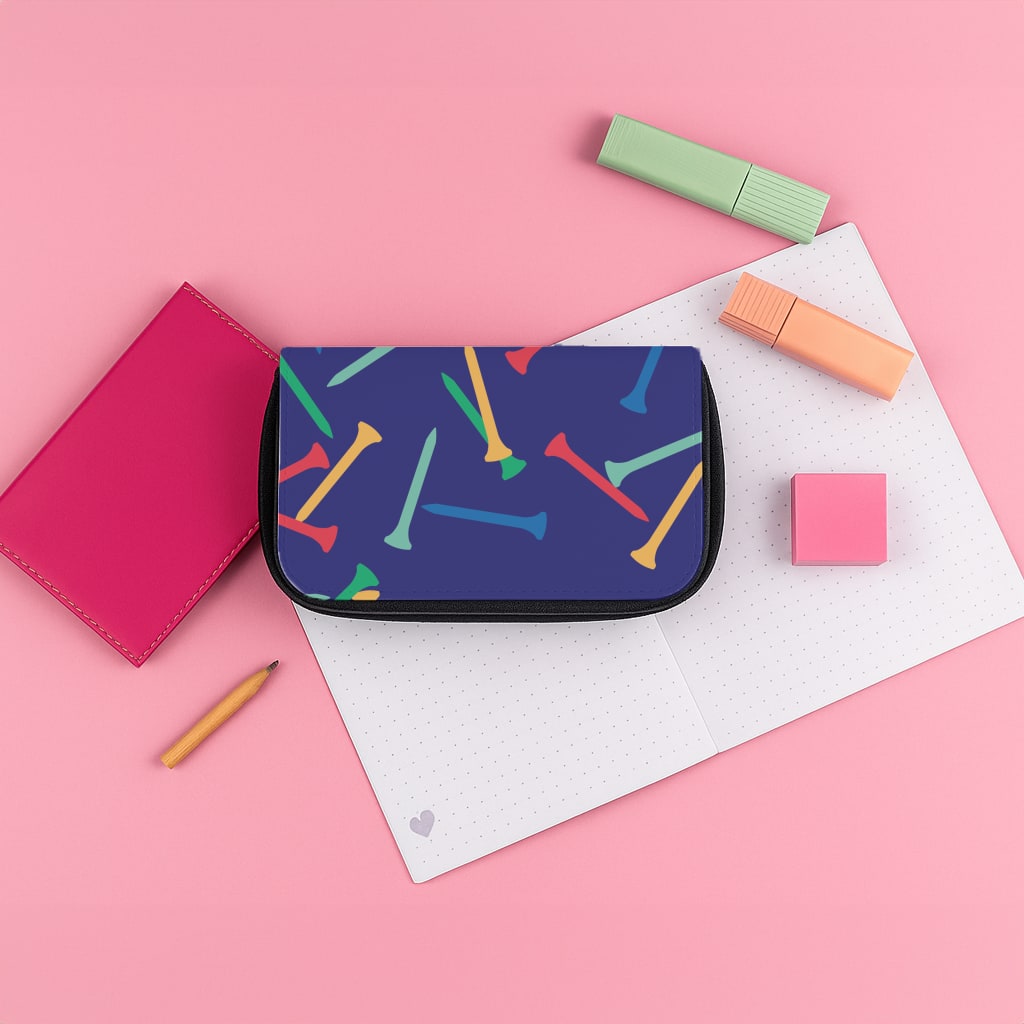 Golf Tees Pattern Pencil Case