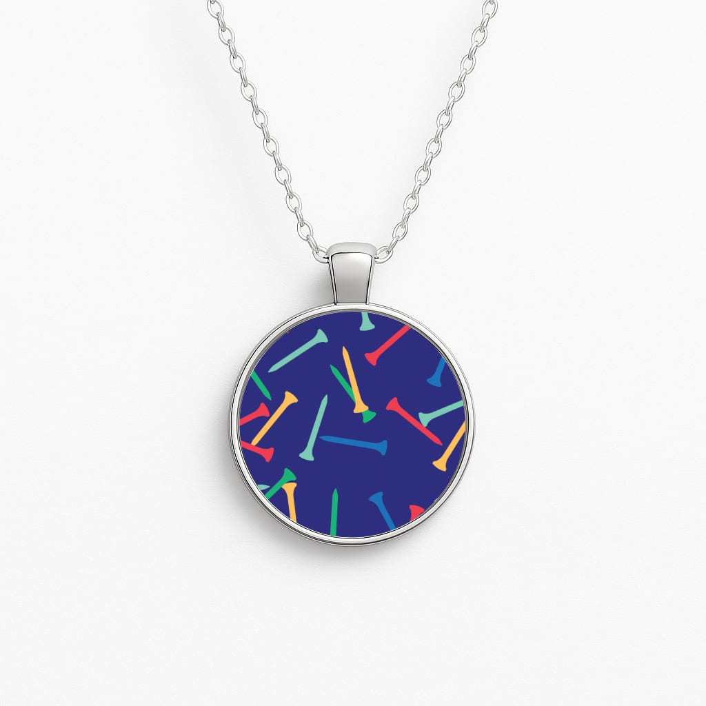 Golf Tees Pattern Necklace