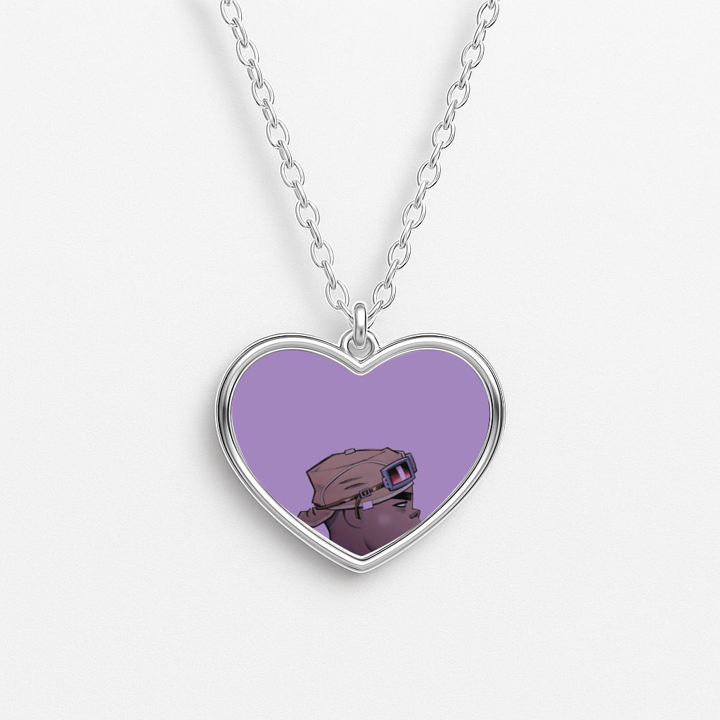 Purple 2d Necklace