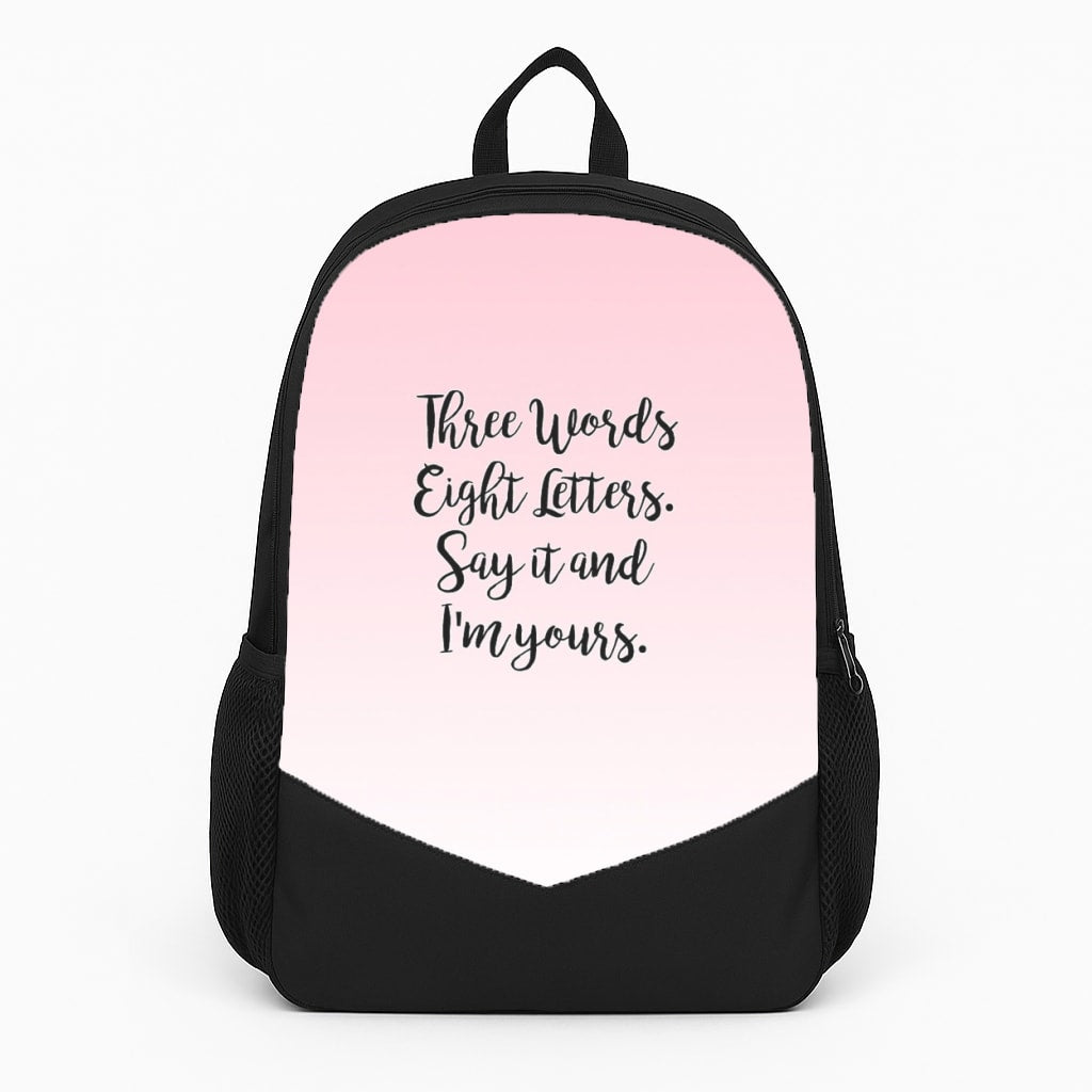Three Words, Eight Letters - Gossip Backpack
