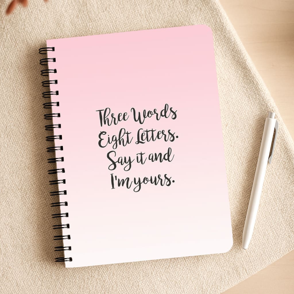 Three Words, Eight Letters - Gossip Notepad