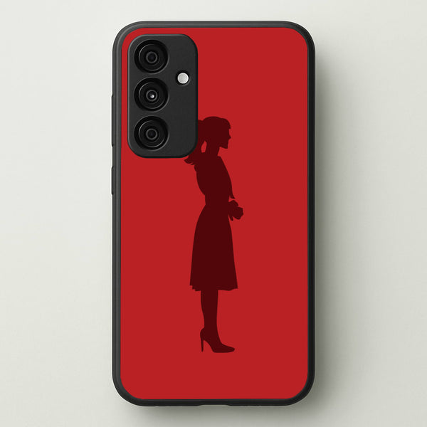 Crimson Silhouette Phone Case - Galaxy A55 / Standard
