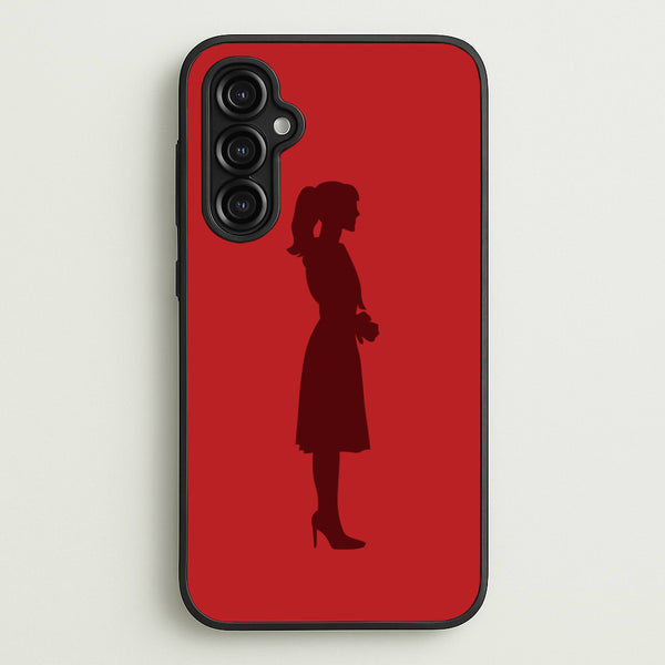 Crimson Silhouette Phone Case - Galaxy A14 / Standard