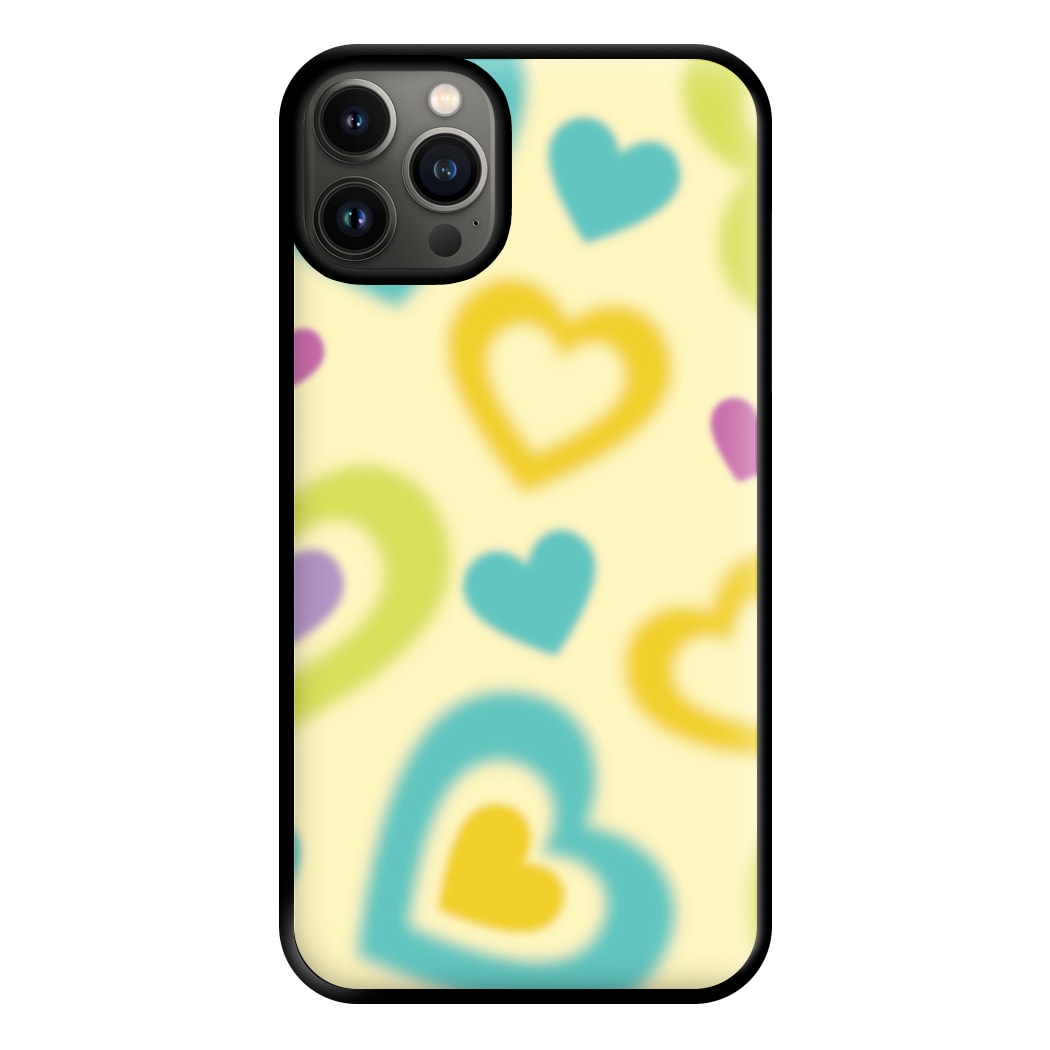 Multicoloured Hearts Gradient Pattern Phone Case for iPhone 13