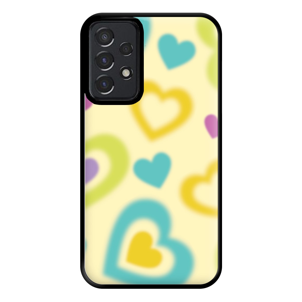 Multicoloured Hearts Gradient Pattern Phone Case for Galaxy A52 / A52s