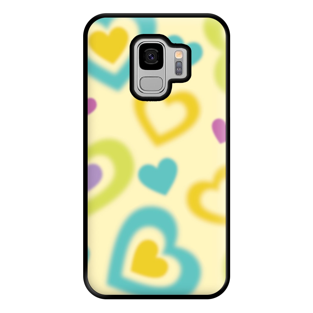 Multicoloured Hearts Gradient Pattern Phone Case for Galaxy S9 Plus