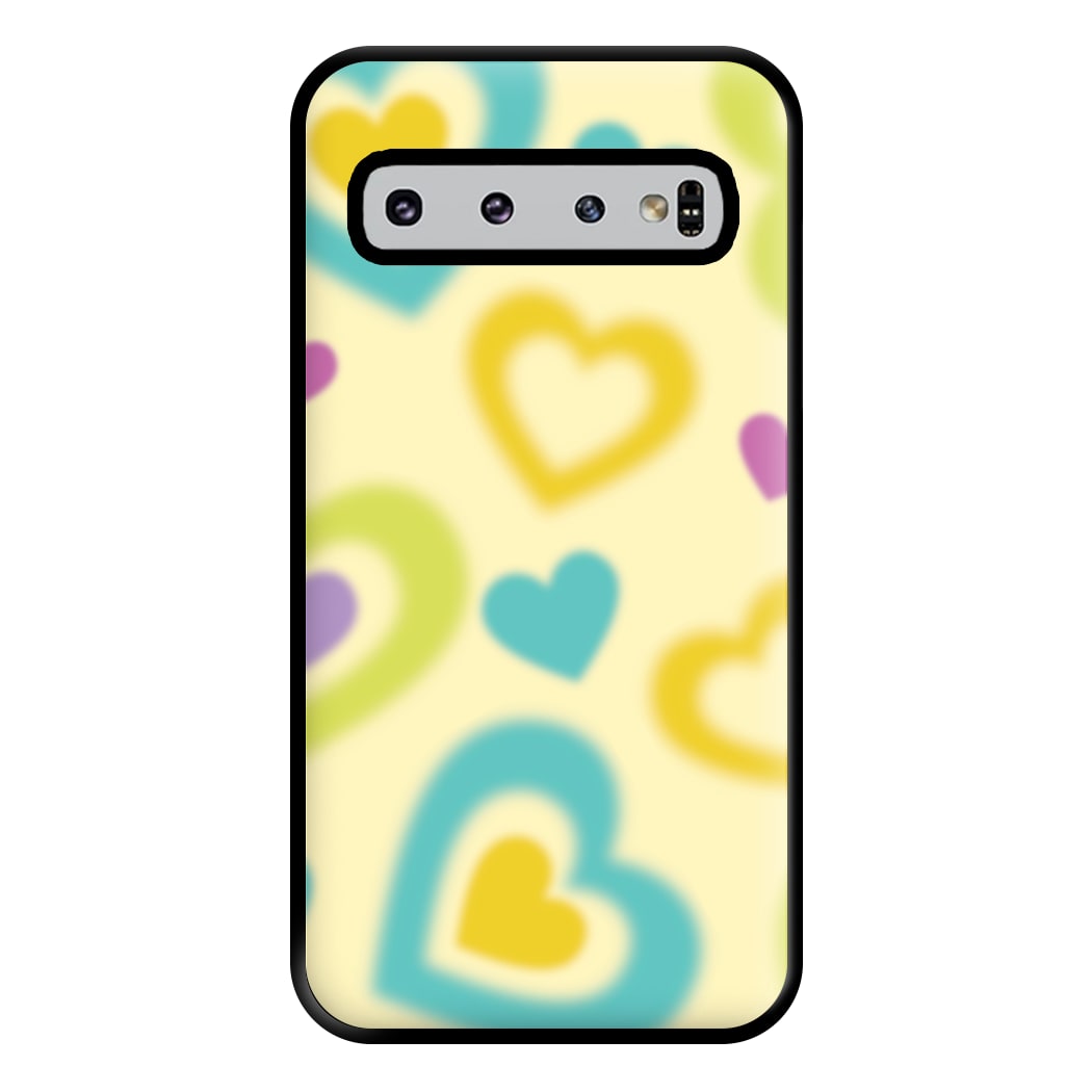 Multicoloured Hearts Gradient Pattern Phone Case for Galaxy S10 Plus