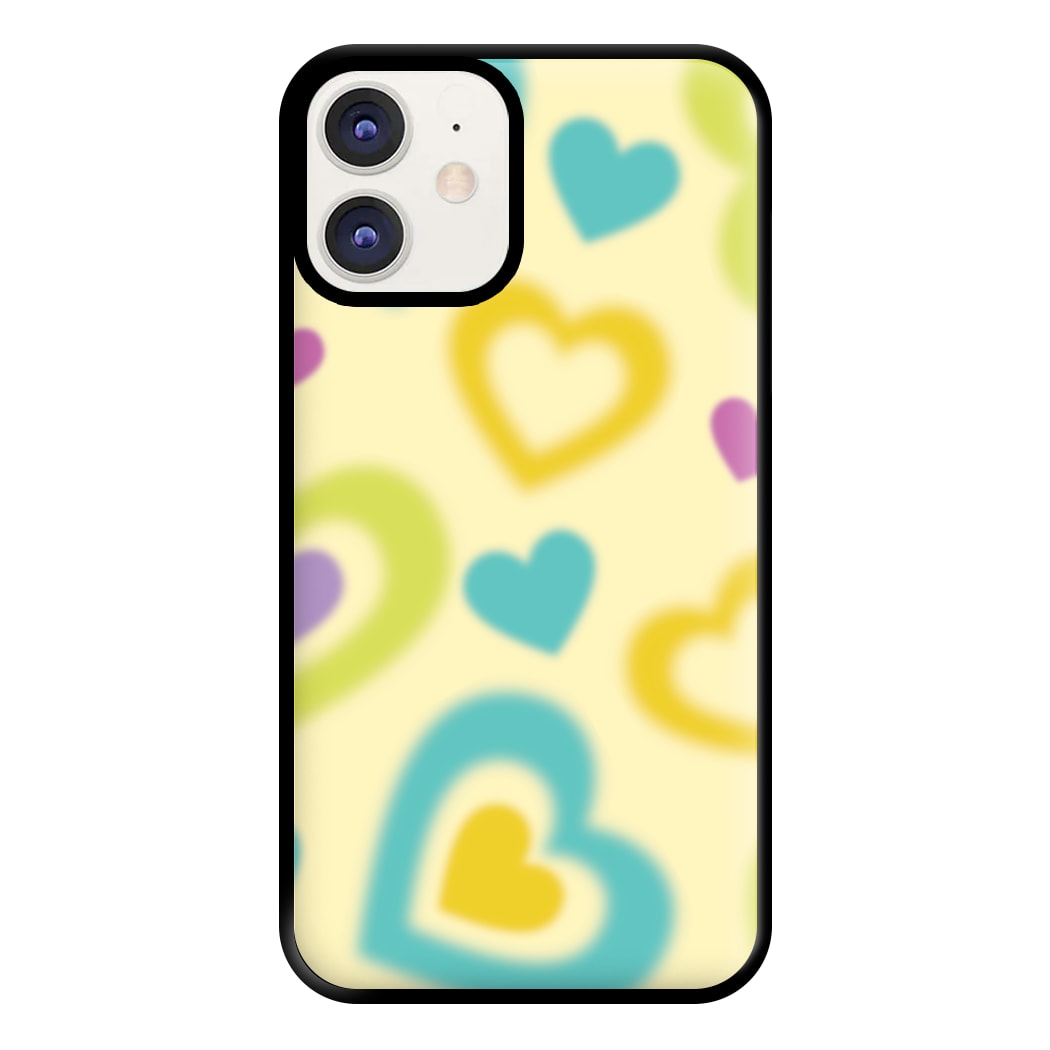 Multicoloured Hearts Gradient Pattern Phone Case for iPhone 11