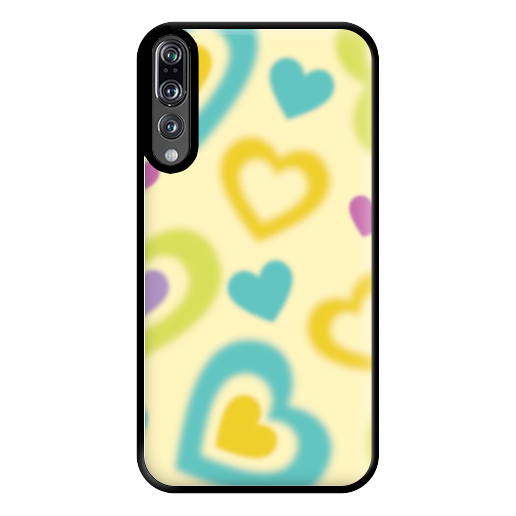 Multicoloured Hearts Gradient Pattern Phone Case for Huawei P20 Pro
