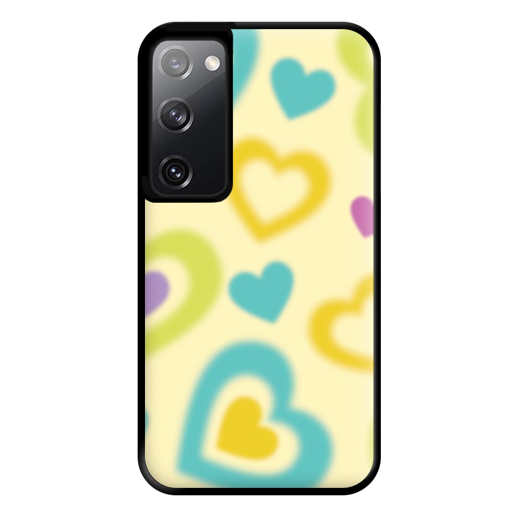 Multicoloured Hearts Gradient Pattern Phone Case for Galaxy S20