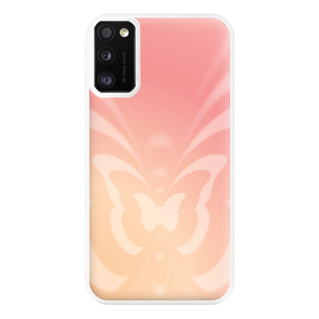 Butterfly Gradient Pink Phone Case for Galaxy A41