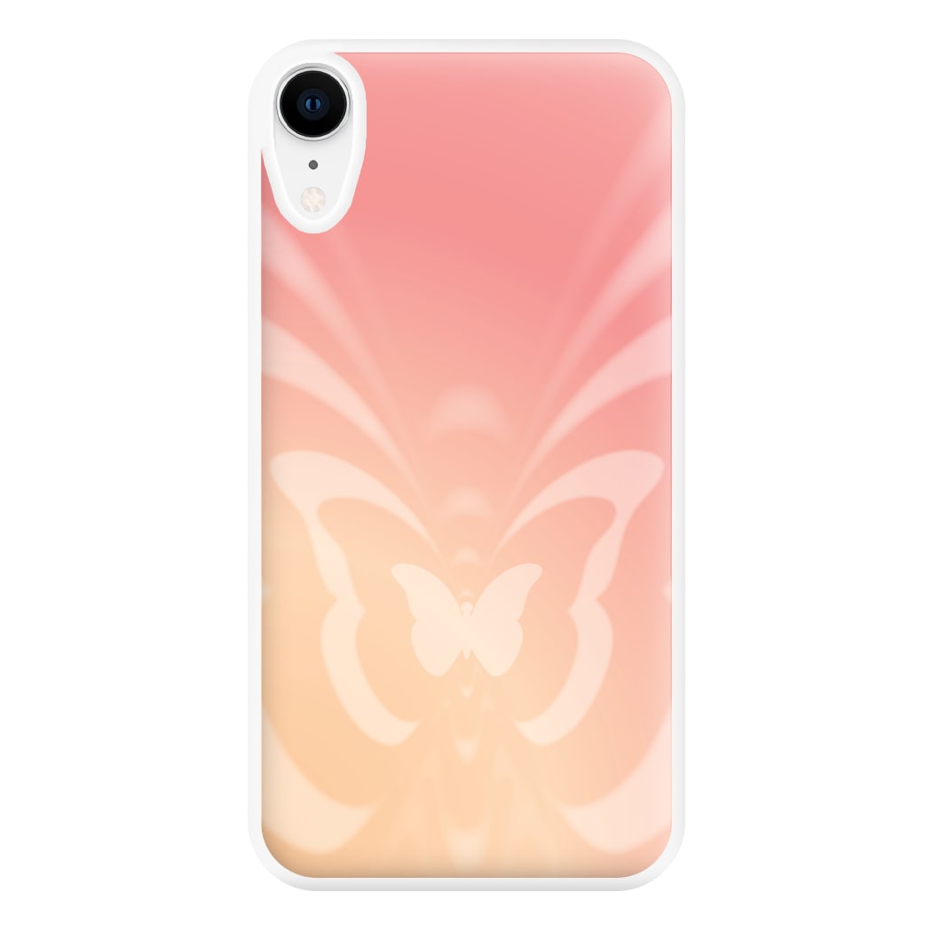 Butterfly Gradient Pink Phone Case for iPhone XR