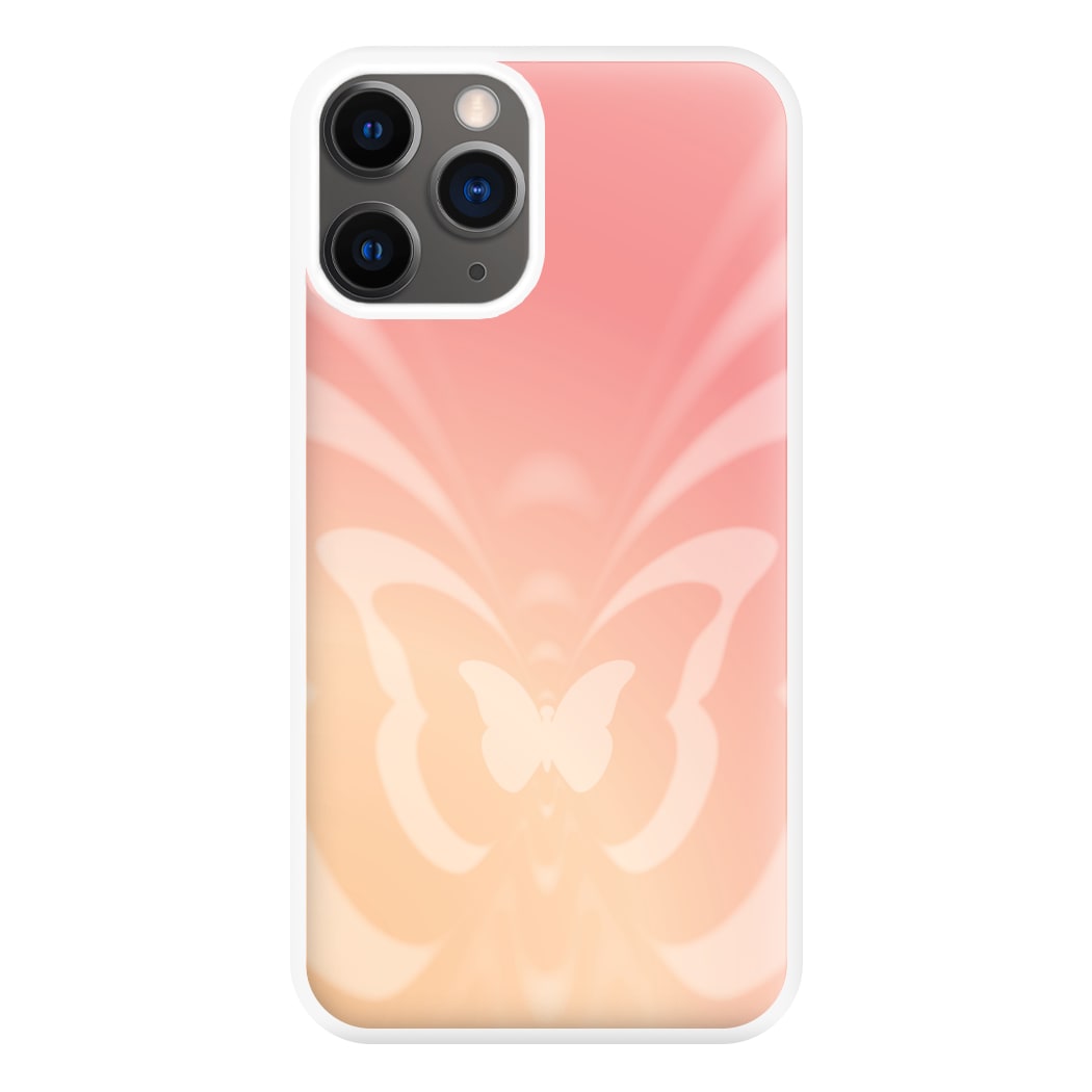 Butterfly Gradient Pink Phone Case for iPhone 12 Pro Max