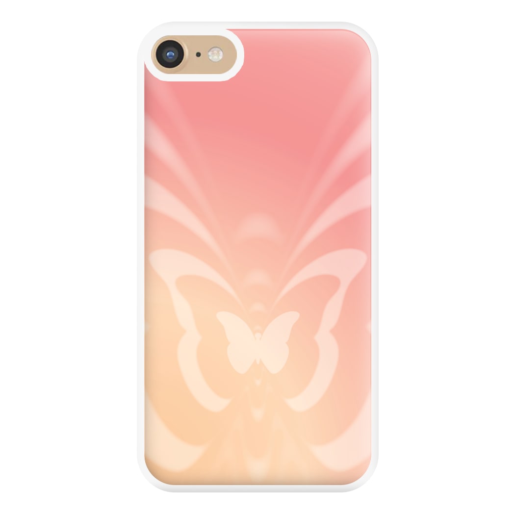 Butterfly Gradient Pink Phone Case for iPhone 6 / 7 / 8 / SE