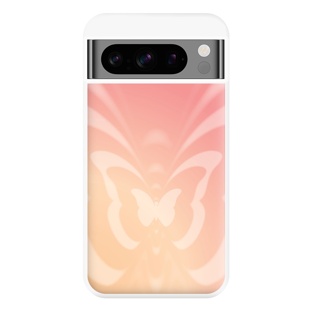 Butterfly Gradient Pink Phone Case for Google Pixel 8 Pro
