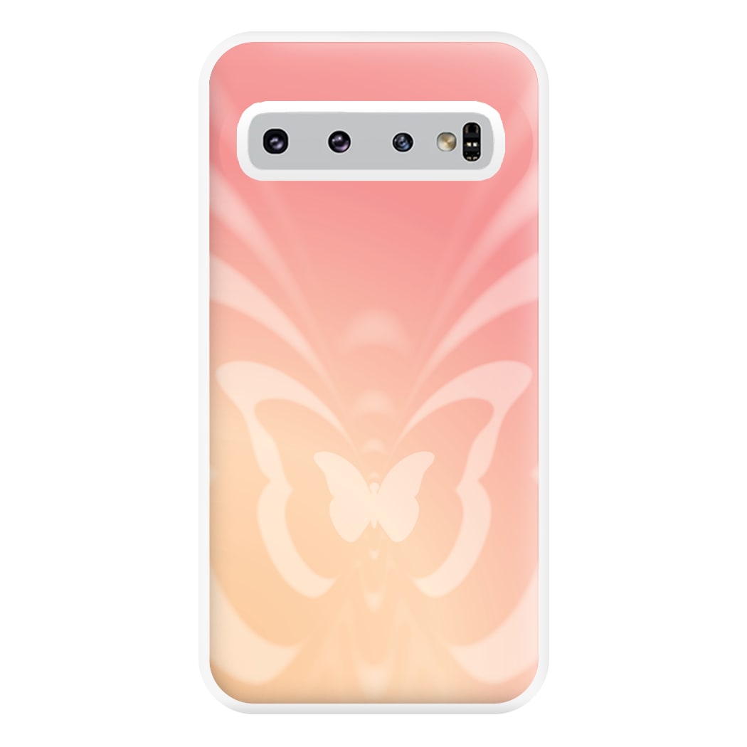 Butterfly Gradient Pink Phone Case for Galaxy S10 Plus