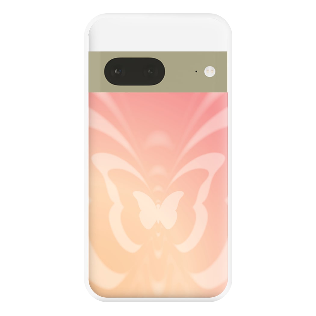 Butterfly Gradient Pink Phone Case for Google Pixel 7a