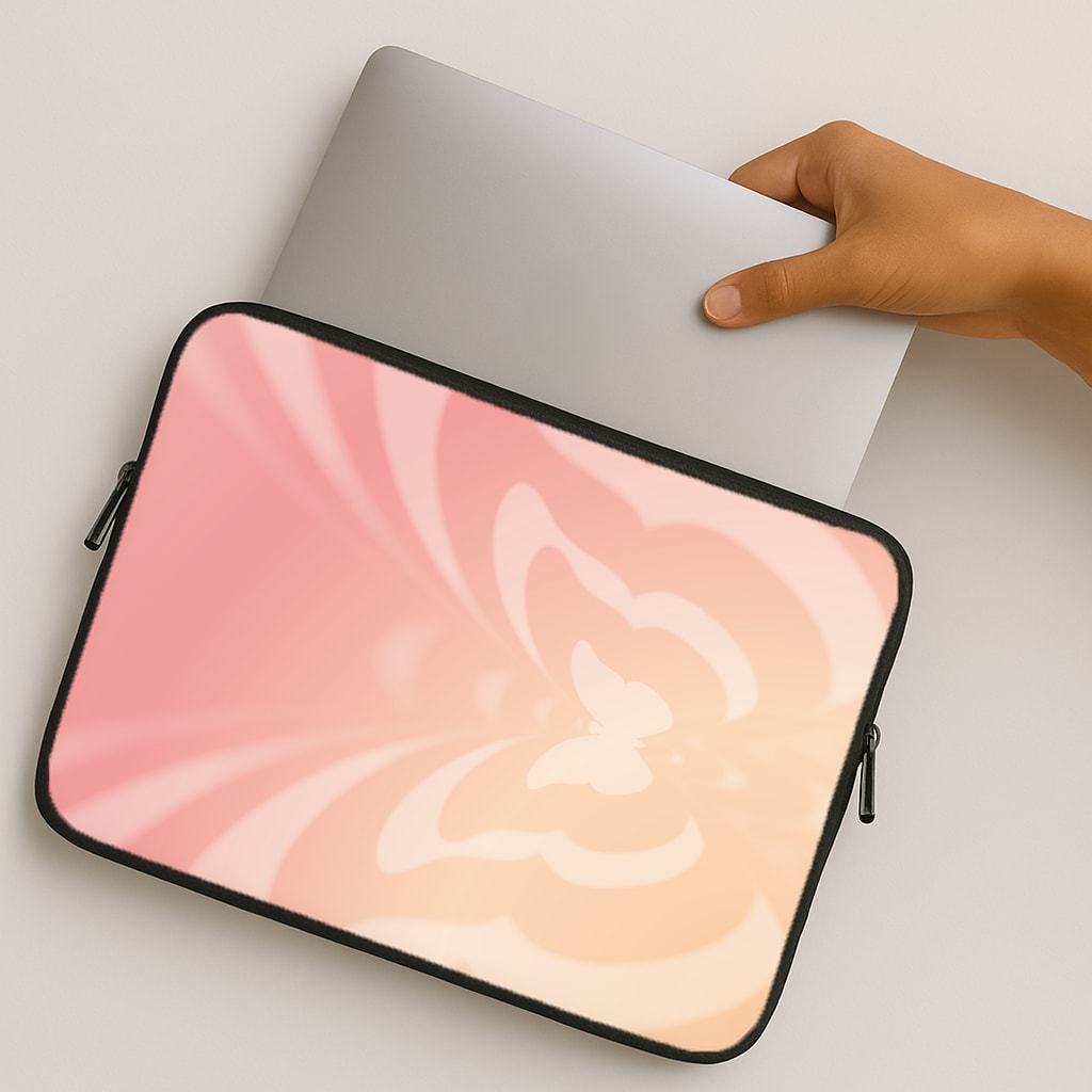 Butterfly Gradient Pink MacBook Case