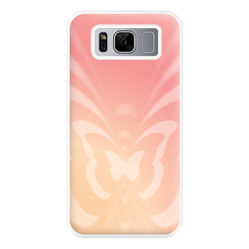 Butterfly Gradient Pink Phone Case for Galaxy S8 Plus