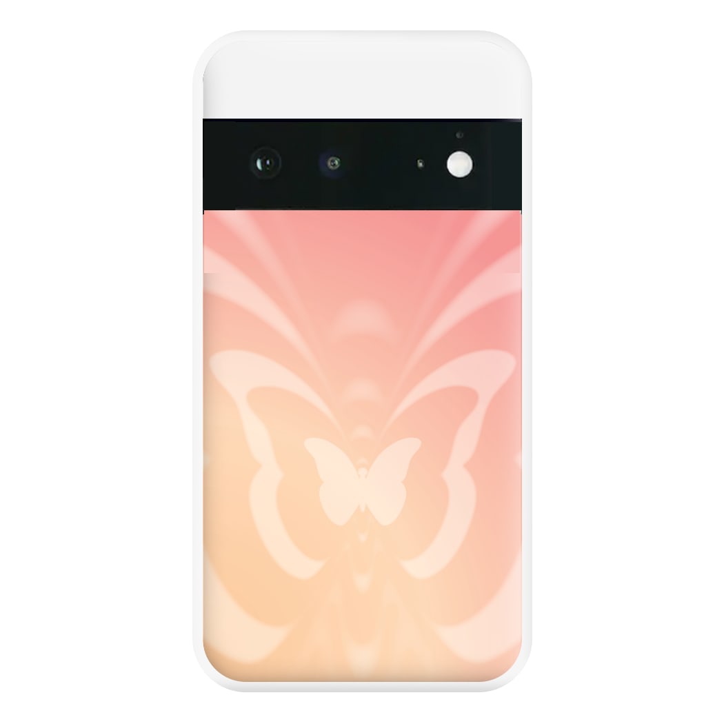Butterfly Gradient Pink Phone Case for Google Pixel 6a