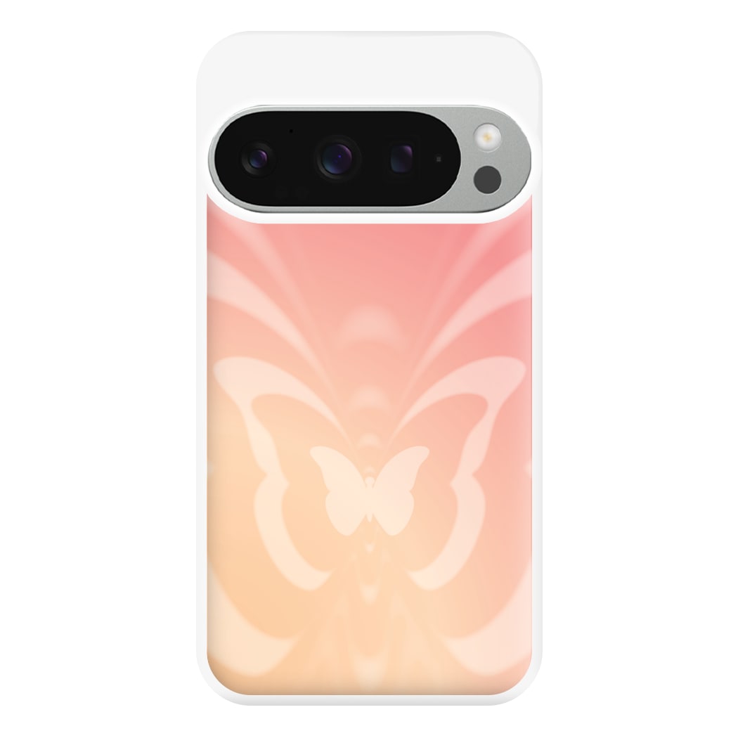 Butterfly Gradient Pink Phone Case for Google Pixel 9 Pro XL