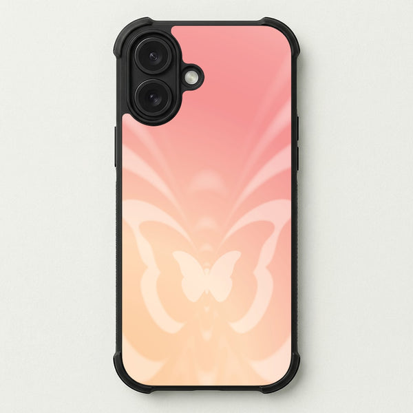 Butterfly Gradient Pink Phone Case — Bumper case