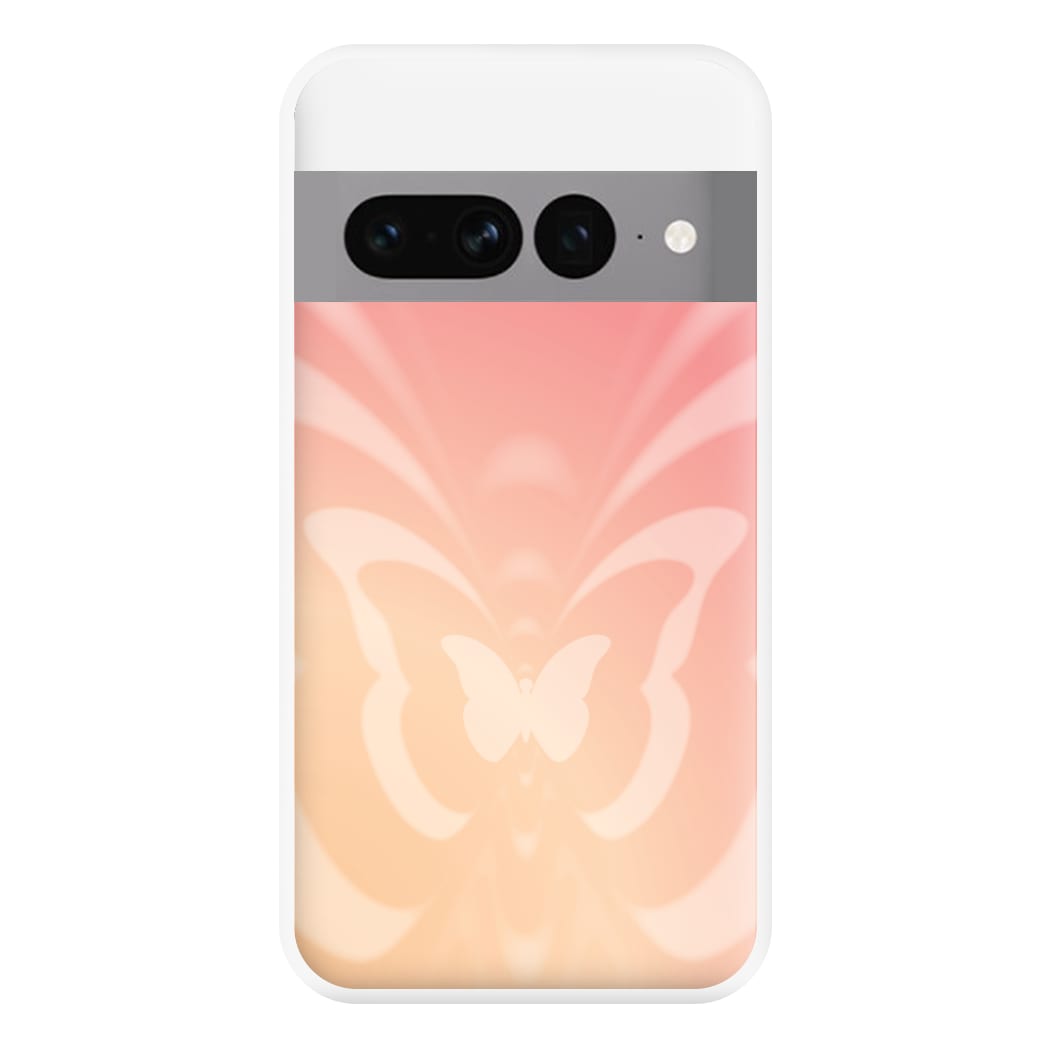 Butterfly Gradient Pink Phone Case for Google Pixel 7 Pro